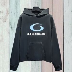 Balenciaga Sweatshirt Hoodie Black Gray